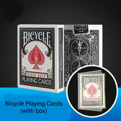 Bicycle Rider Back Playing Cards Magic Tricks Poker Magia Close Up Street Illusions Gimmicks Mentalism Props Kids Toys - Blac