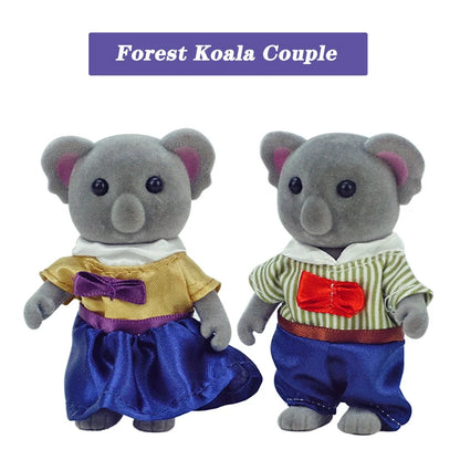Forest Animal Family 1_12 Dollhouse Accessories Mini_yythk - Koala Couple