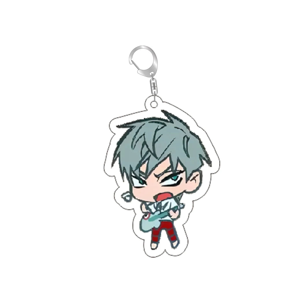 Anime Alien Stage Chibis Keychain Luka Ivan Till Mizi Hyuna Sua Key Ring Game Accessories Backpack Pendant Prop Jewelry Gift