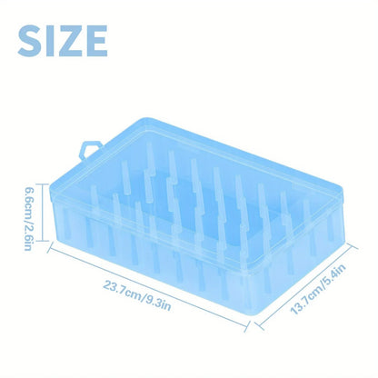 42 Roll Sewing Thread Storage Box, Transparent PP Plastic embroidery Sewing Set Storage Box, Portable Large Capacity