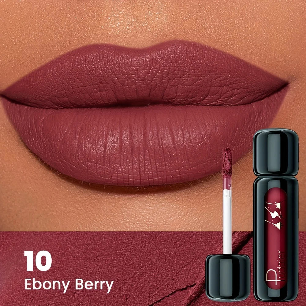 1pc Matte Velvet Lip Gloss, Highly Saturated Liquid Lip Mud, Non-Stick Long Lasting, All Skin Tones Compatible,Mother's Day G