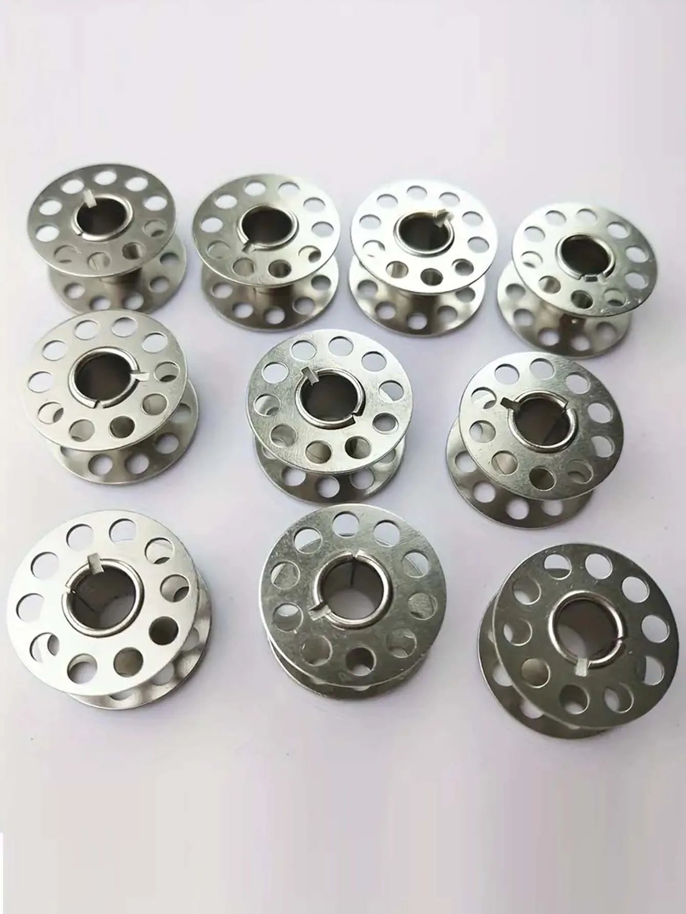 12/24PCS Stainless Steel Sewing Machine Bobbins - Durable Metal Construction for Brother Sewing Machine, Essential Sewing Cra