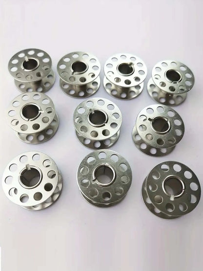 12/24PCS Stainless Steel Sewing Machine Bobbins - Durable Metal Construction for Brother Sewing Machine, Essential Sewing Cra