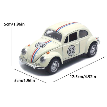 1:32 Vintage Die-Cast Racing Car Toy, Metal Alloy, Manual Pull-Back, Suitable for Ages 3+,Collectible Classical Car