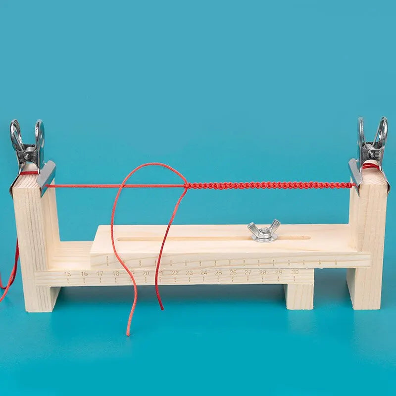 Diy Bracelet Red Rope Solid Wood Braiding Frame Handmade Fixed Tools Braided Rope Artifacts Fixed Plate - G1176A