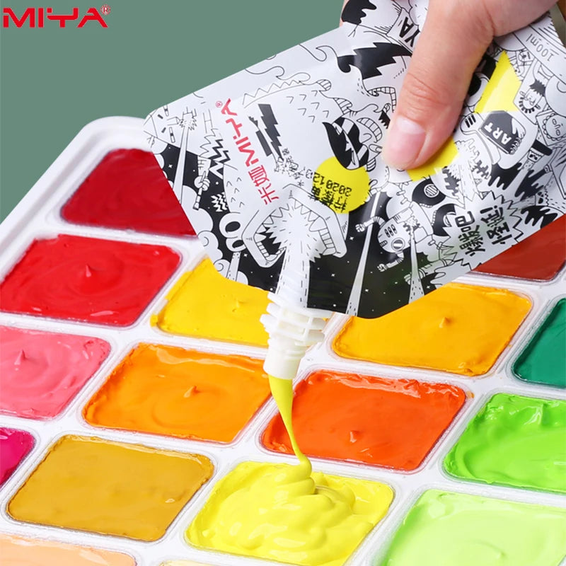 1 Pack HIMI GOUACHE 100ML Unique Jelly Vibrant Colors Non Toxic Paint Canvas Paper Art Supplies for Professionals Students Ki
