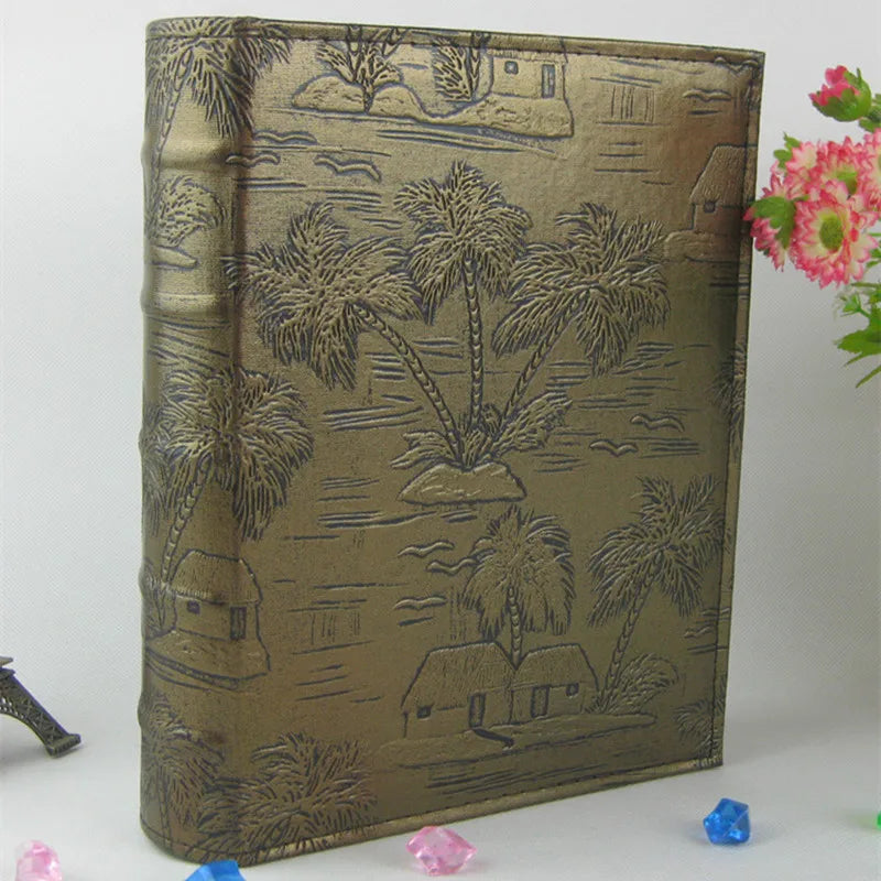 Big 6 Inches 4.5*6" 4D Photo Album Imitation Leather PU Cover Picture Album Welding Gift Tour Autograph Book Christmas Day Gi