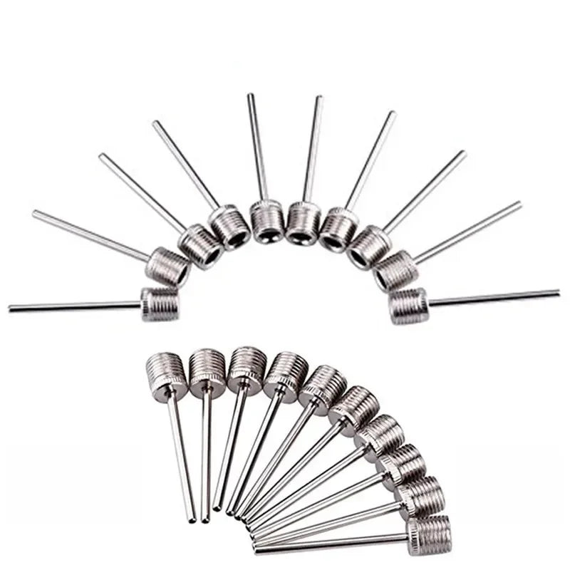 New Sport Ball Inflating Pump Needle For Football Basketball Soccer Inflatable Air Valve Adaptor Stainless Steel Pump 5/10/20