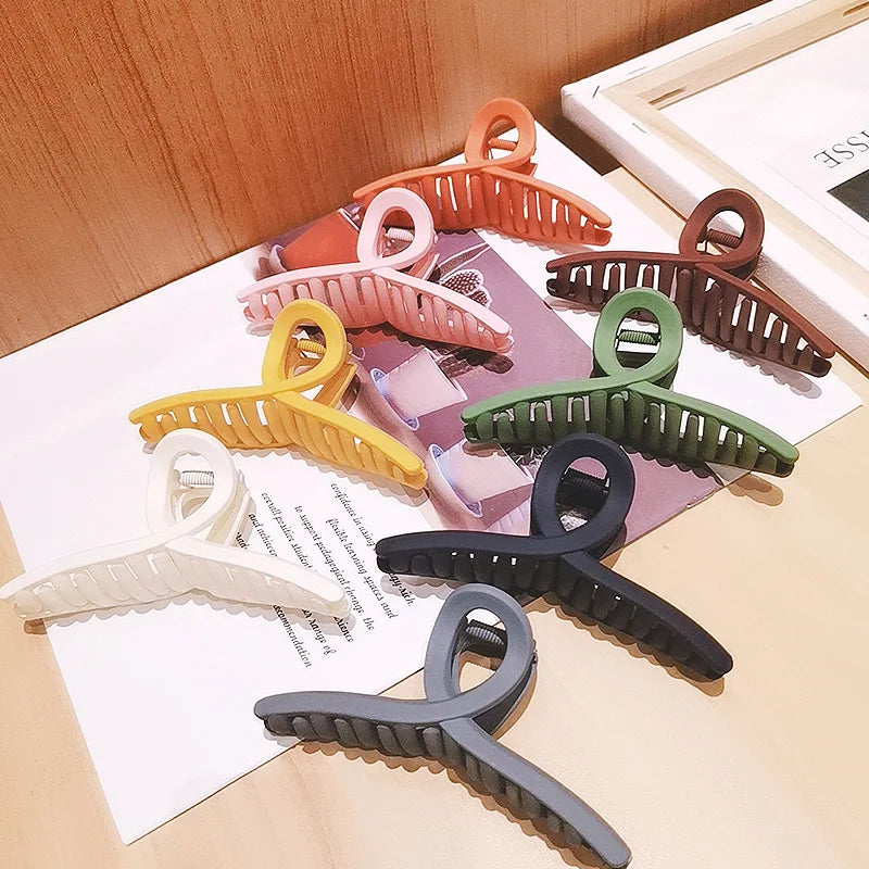 Barrettes Fashion Women Acrylic Hair Claws Clips Hair Accessories Hairpins Ladies Hairgrip Headwear Girls Ornaments Crab Band