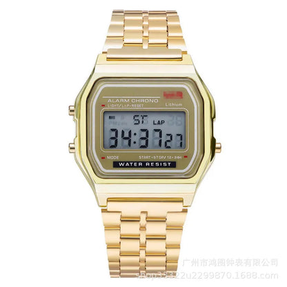 Women Men Unisex Watch Gold Silver Black Vintage LED Digital Sports Military Wristwatches Electronic Digital Present Gift Mal