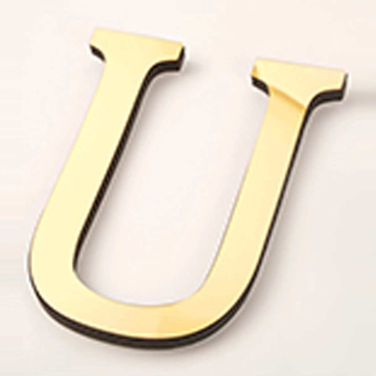 20cm Gold Acrylic Mirror English Letters Wall Stickers Birthday Decoration Festival Party Wedding Decor Self-adhesive Art Mur