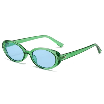 Small Oval Sunglasses for Women's Vintage Design Sun Glasses Shades Female Sexy Retro Punk Men Sunglass Outdoor Trendy Eyewea