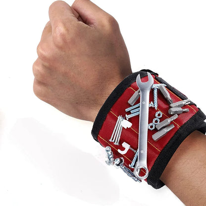 Magnetic Wristband for Holding Screws,Nails，Drilling Bits,Wrist Tool Holder Belts with Strong Magnets,Cool Gadgets for Men, w