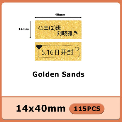 1Roll P12 P15 Thermal Label Sticker 12mm*40mm Tape Compatible Phomemo D30 Q30 Marklife P11 P50 L12 DELI Q2 Labeller - 14X40 P