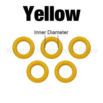 100 Sets 4mm Metal Eyelets Grommet Ring With Washer Multicolor For Scrapbooking Shoes Belt Cap Bag Tags Clothes DIY Leathercr