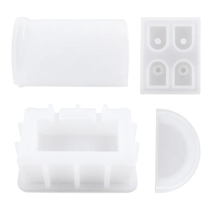 DIY Storage Box Silicone Mould Set Treasure Chest Jewelry Organizer Resin Molds Gypsum Clay Crafts Making Supplie for Home De