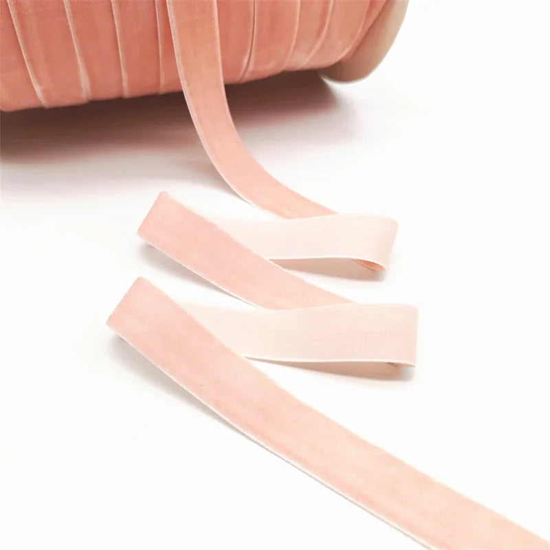 5 Yards 6-25mm Velvet Ribbon Wedding Party Decoration Handmade Ribbon Gift Wrapping Hair Bowknot DIY Christmas Ribbon