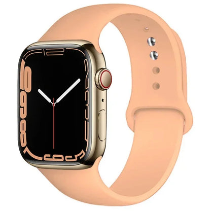 Silicone Band For Apple Watch strap 46mm 44mm 45mm 40mm 41mm 42-38mm 49mm sport bracelet iwatch series 11 10 9 8 7 6 5 SE Ult