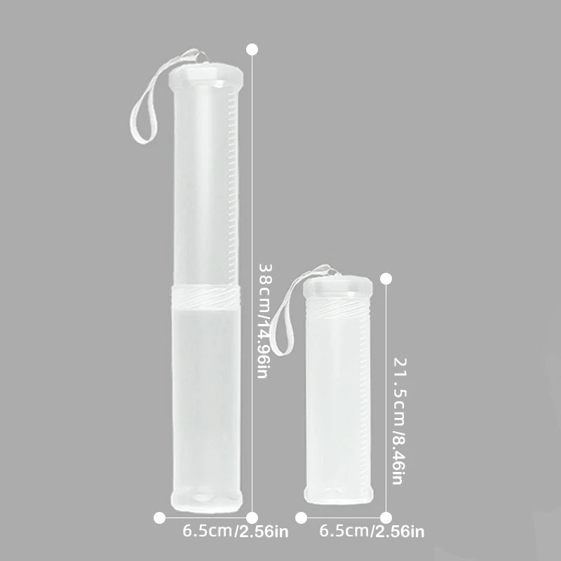 1PCS Transparent ABS telescopic pen holder, art painting brush pencil holder, suitable for outdoor sketching brush storage - 