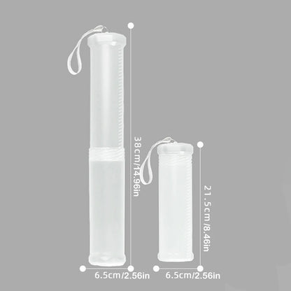 1PCS Transparent ABS telescopic pen holder, art painting brush pencil holder, suitable for outdoor sketching brush storage - 
