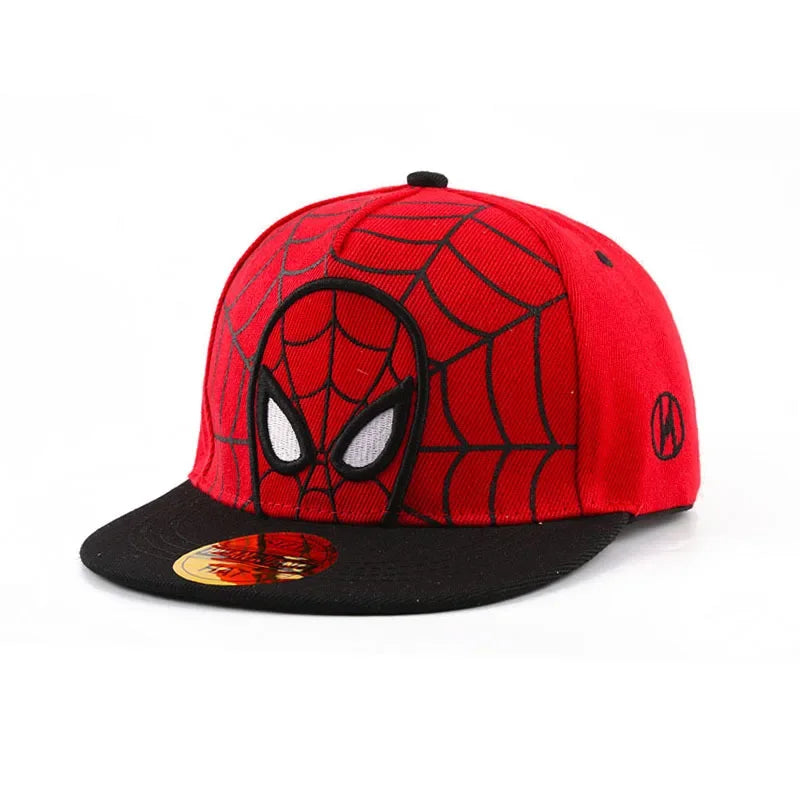 *2026 HotAnime Cartoon Spiderman Hats for Kids Toddler Baseball Cap Spring Snapback Hip Hop Adjustable Caps - A001