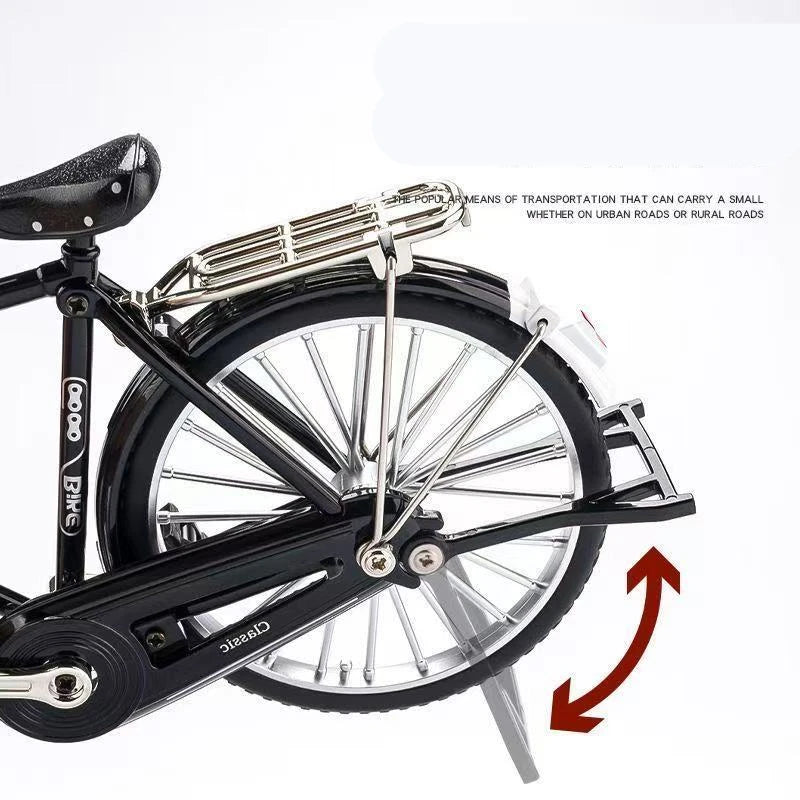 Nostalgic retro style Assembled DIY bicycle 28 bicycle Alloy Bicycle Model Toy DIY Model Ornaments Toy