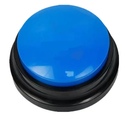 Pet Button Color Voice Recording Button, Dog Buttons for Communication Pet Training Buzzer, 30 Second Record - Blue