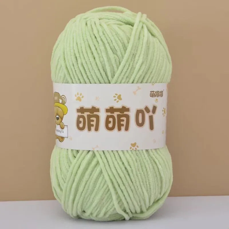 Fluffy Chenille Yarn for Crocheting doll thread Soft Bulky Velvet Yarn for Knitting Crochet Crafts Amigurumi Matte Chenille Y