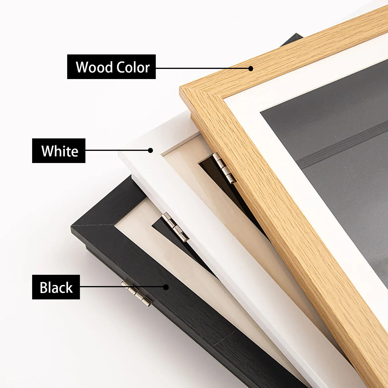 Wood Flap Art Frames Magnetic A4 Photo Frame Framed Picture DIY Children's Exhibition of Paintings Home Decoration Storage Ra