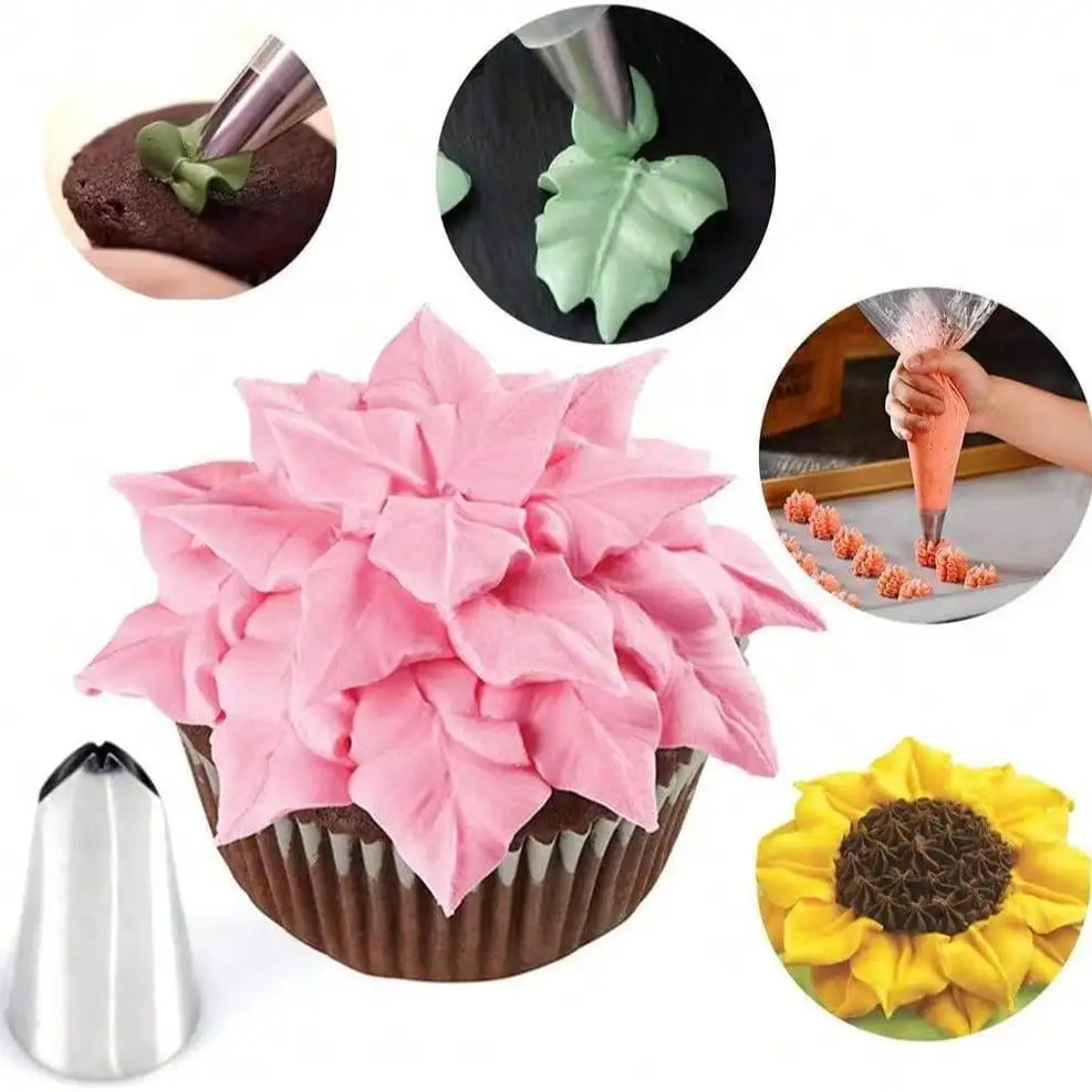 Cake Decorating Icing Piping Tip, Decorating Tips Stainless Steel, Cake Icer Tips Large Decorating Icing Tips, Decorating Too