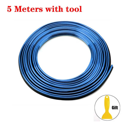 Car Moulding Decoration Flexible Strips1/3/5M Interior Auto Mouldings Car Cover Trim Dashboard Door Edgein Car-styling Univer