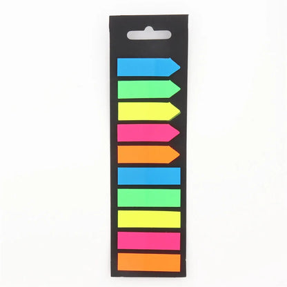 200 Sheets Color Index Sticky Notes, Transparent Adhesive for Journaling & Notes, Tabs for Books, School & Office Supplies - 