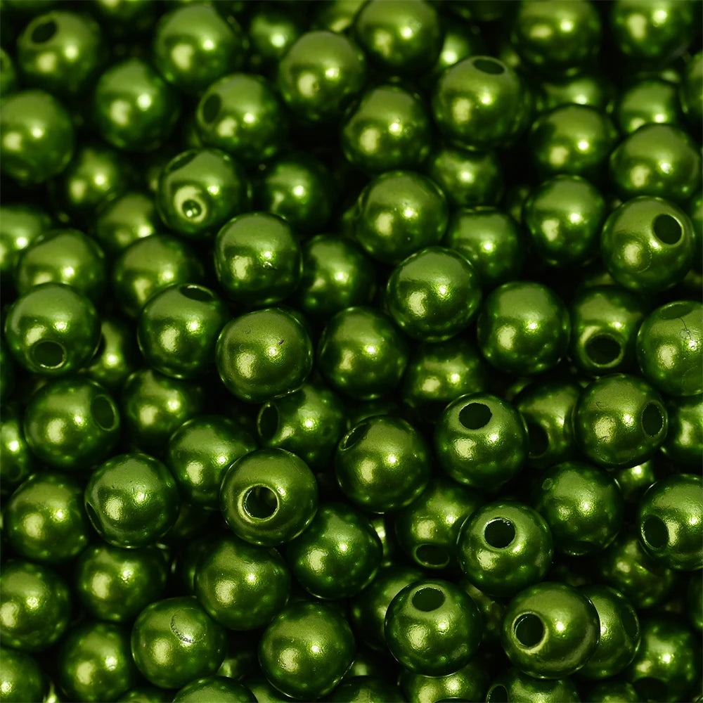 iYOE 3/4/5/6/8/10/12mm Colorful Acrylic Pearl Beads Loose Spacer Beads For Needlework Jewelry Making Bracelet Necklace Earrin