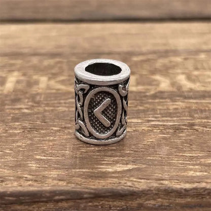 Nostalgia 1pcs Tree Of Life Bead For Hair Beard Braids Norse Runes Viking Symbols Beads For Bracelet Jewelry Making - KAUNAZ