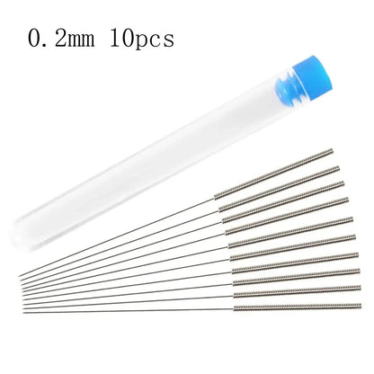 3D Printer Nozzle Cleaning Kit 0.2/0.3/0.4/0.5/0.6/0.8/1.0mm Stainless Steel Nozzle Cleaning Needles 3D Printer Nozzle Cleane