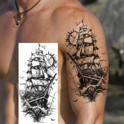1 Sheet Bless Belief Faith Engraved Temporary Tattoos Family Love Tatoos Waterproof Realistic Fake Tattoo Stickers Long Lasti