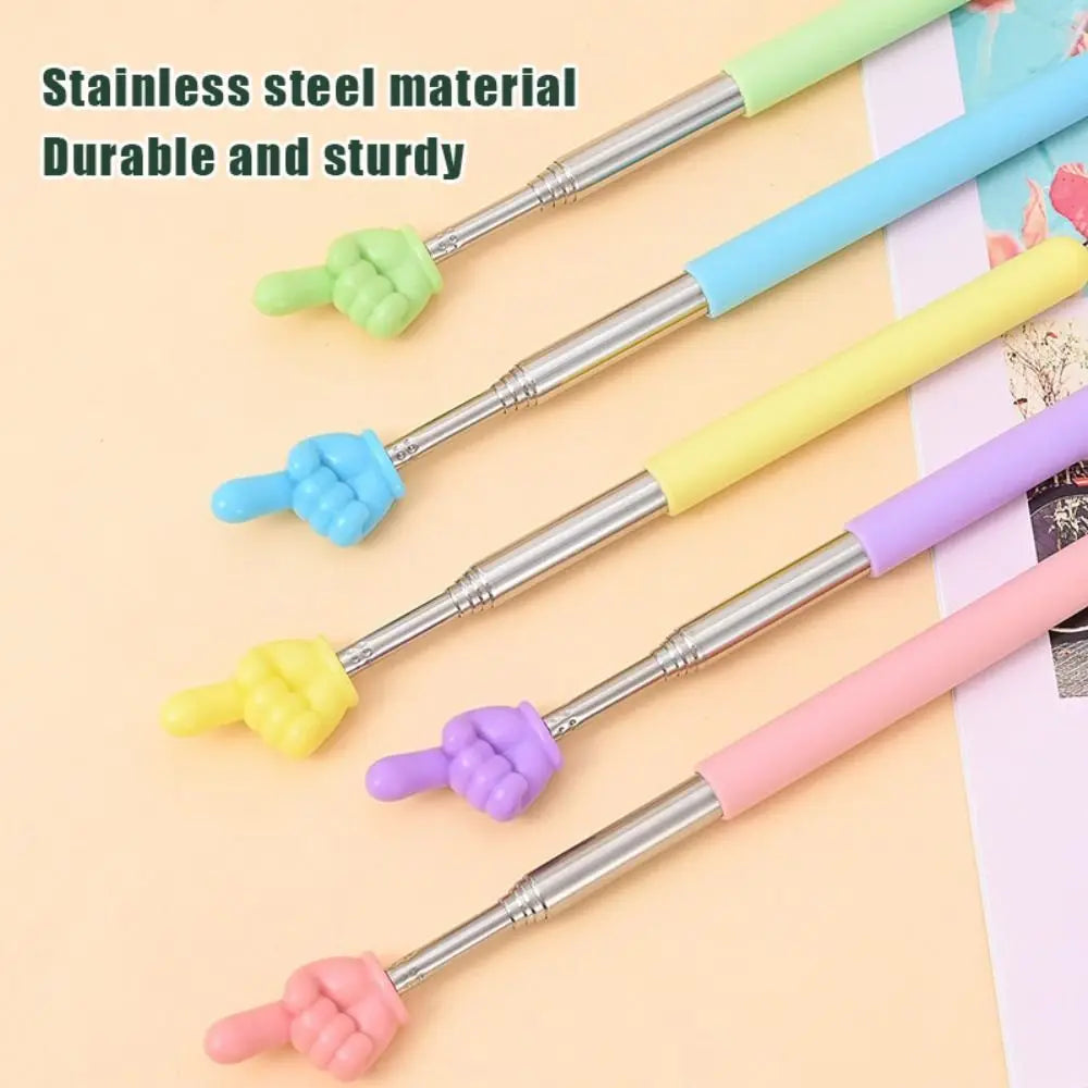 Teaching Tools For School Teachers Telescopic Stainless Classroom Point Stick Retractable Presentation Whiteboard Hand Pointe