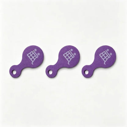 3Pcs Shopping Cart Token Keychain, 3D Plastic Trolley Unlock Tool, Compact Reusable Supermarket Accessory