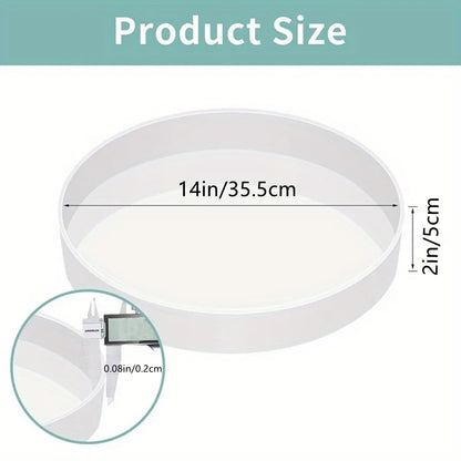 Extra-Large Resin Table Mold 14/20-inch Round Silicone Epoxy Resin Mold Suitable for River Tables, DIY Crafts, and Round Deco