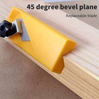 Wood Edge Trimmer, Hand Planer for Woodworking, Chamfer Tool for Plywood,MDF,Solid Wood,DIY Carpenter Tool with Adjustable Bl