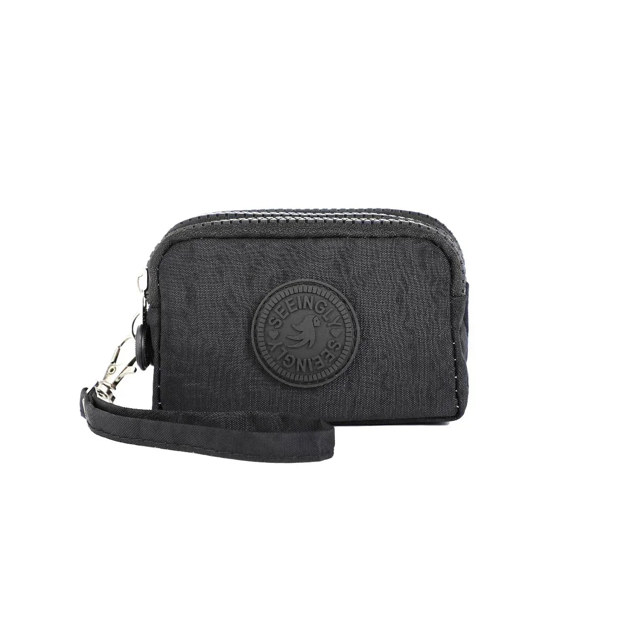 Mini Nylon Coin Purse Key Bag Women Wallets Zipper Waterproof Portable Three Layer Card Holder Female Girl Handbag Headphone 