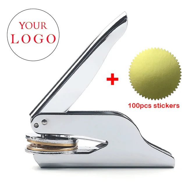 Embosser Stamp LOGO Customized Wedding Library Book Private Seals Customization Envelope Party Invitation Embossing Stamps DI