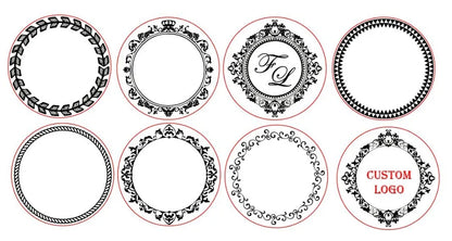 Custom brass wax seal Stamp with 2 Initial Ornament wreath,Vintage Reusable for DIY Wedding Invitation & Letters,Free Engravi
