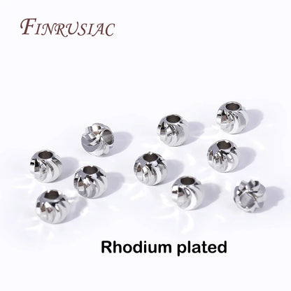 18K Gold Plated Spacer Bead For Jewelry Making,2.5-6mm Beads Separators,Decorative Beads For Bracelets,DIY Accessories