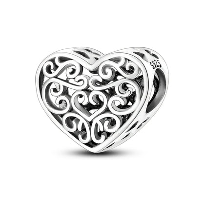 925 Sterling Silver Charms Beads Pendant Tree of Life Dog Elephant Love Heart Charm Fit Original Bracelet DIY Women Jewelry G