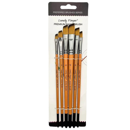 6pcs Artist Paint Brushes Set Artist Paintbrushes For Acrylic Oil Watercolor Acrylic Painting For Body Face Rock Canvas - 6pc