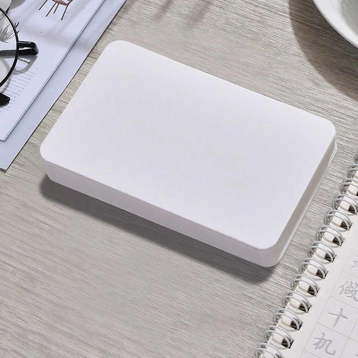 100Pcs Blank Cards 9x5.5cm Thick Cardstock Business Gift Cards Message Note Cards School Supplies White Black
