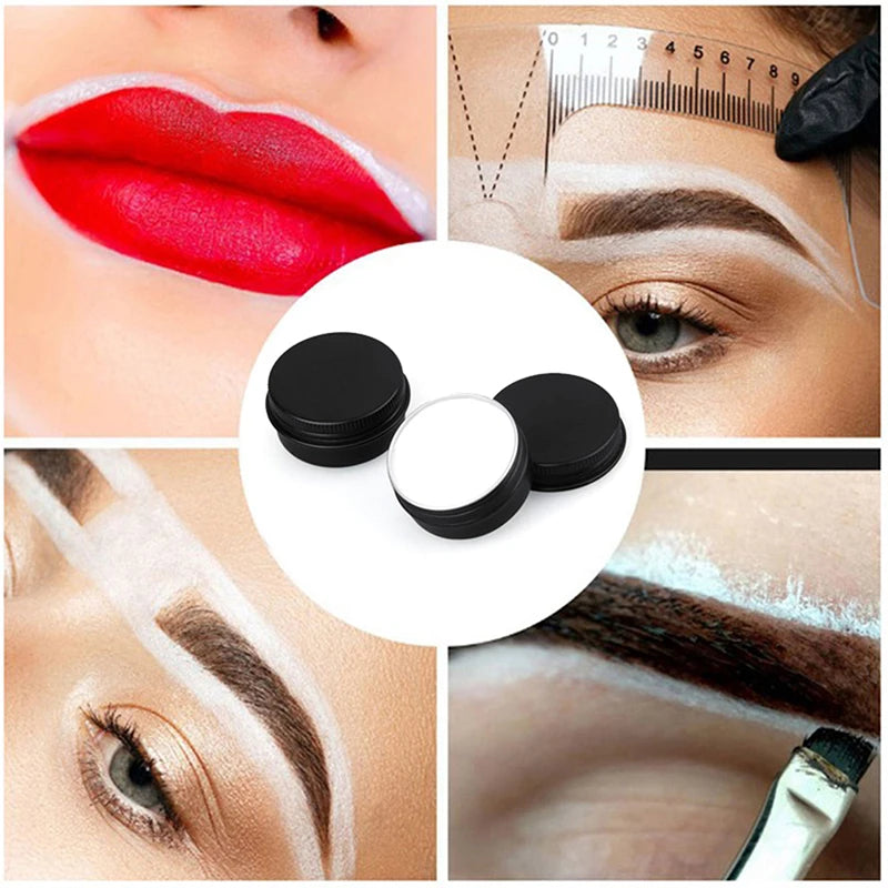 20g Microblading Eyebrow Marker Pen White Tattoo Brow Paste Eyebrow Permanent Makeup Mapping Paste Brow Lip Shape Position To