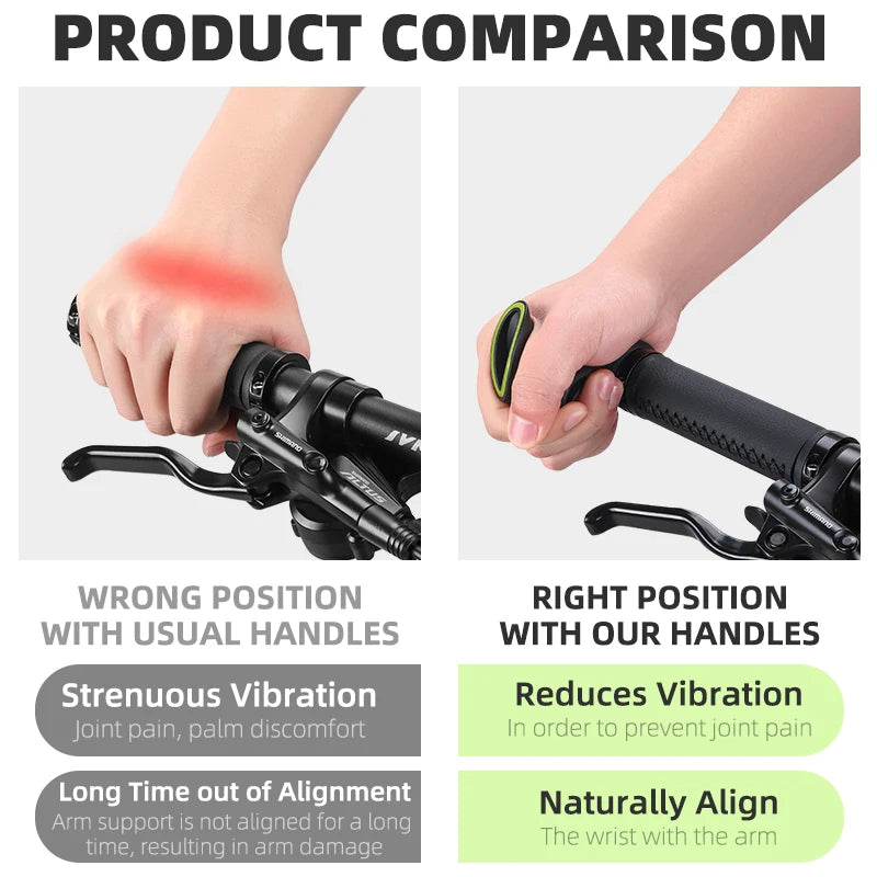 WEST BIKING 1 Pair Bicycle Bar Ends Lightweight Ergonomic Bike Extension Handlebar MTB Bicycle Handlebar Grips Bike Accessori