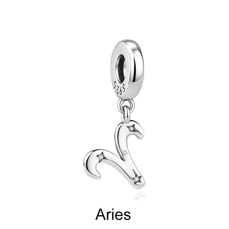 925 Sterling Silver Charms Fit Original Bracelets Star Moon Sun Spaceman Pendant Beads DIY Women Necklaces Jewelry - 27
